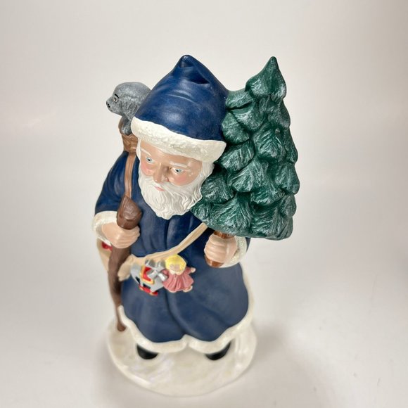 Vtg Old World Santa Claus Provincial Mold Hand Painted Ceramic Christmas 90s - Picture 7 of 15